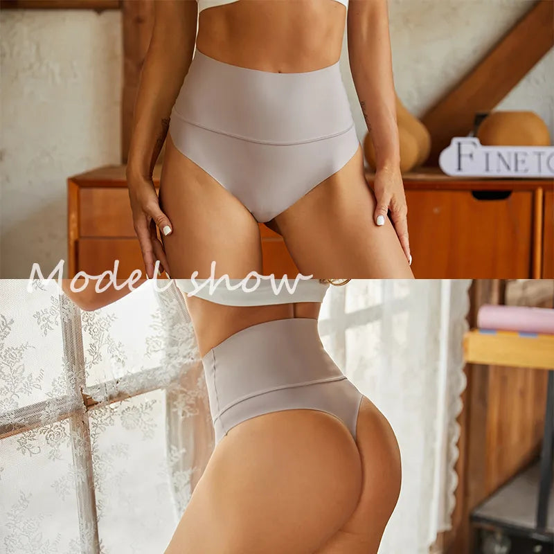 Calcinhas Femininas Thong Seamless de Cintura Alta - Conforto e Estilo em Cada Detalhe