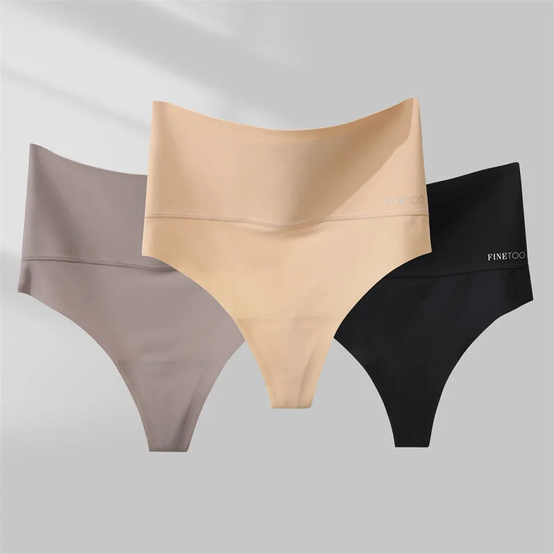 Calcinhas Femininas Thong Seamless de Cintura Alta - Conforto e Estilo em Cada Detalhe